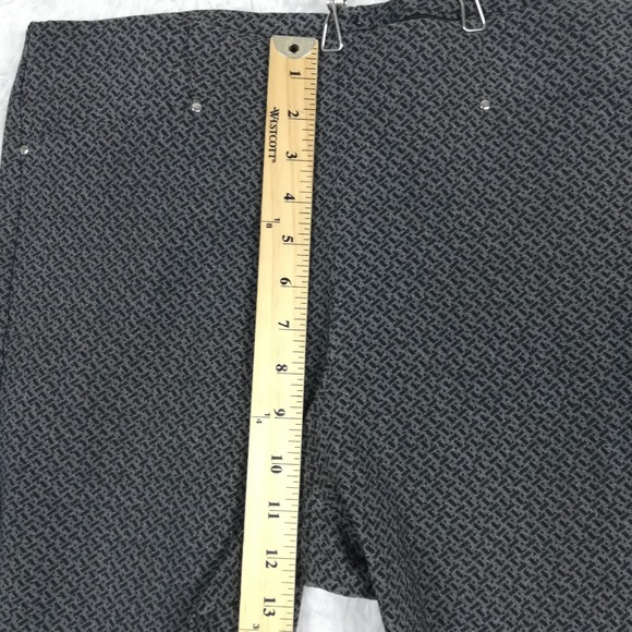 Rafaella Womens Pants Legging Gray Black Geometric Pull On High Rise Stretch 12 - Picture 4 of 10